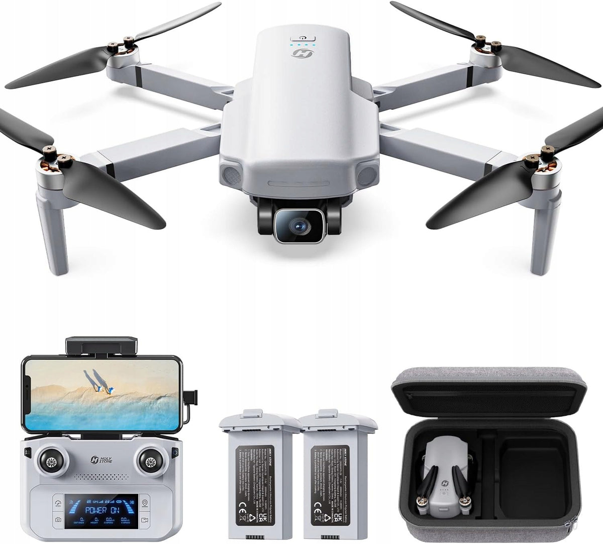 GPS drone with 4K 5 GHz FPV camera up to 6km Holy Stone HS360D 80 minutes flight G3495