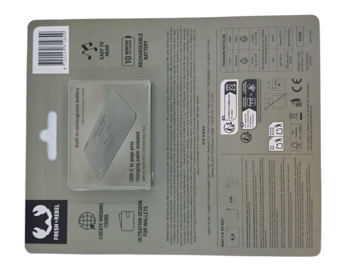 GPS locator Fresh n Rebel FRCard tracking location device Model FRCard