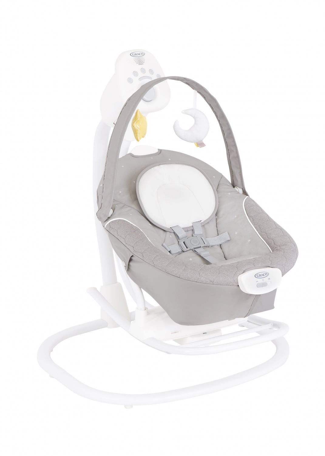 GRACO Swing, lounger 2in1 SOFTSWAY silent magnetic motor, Starlight