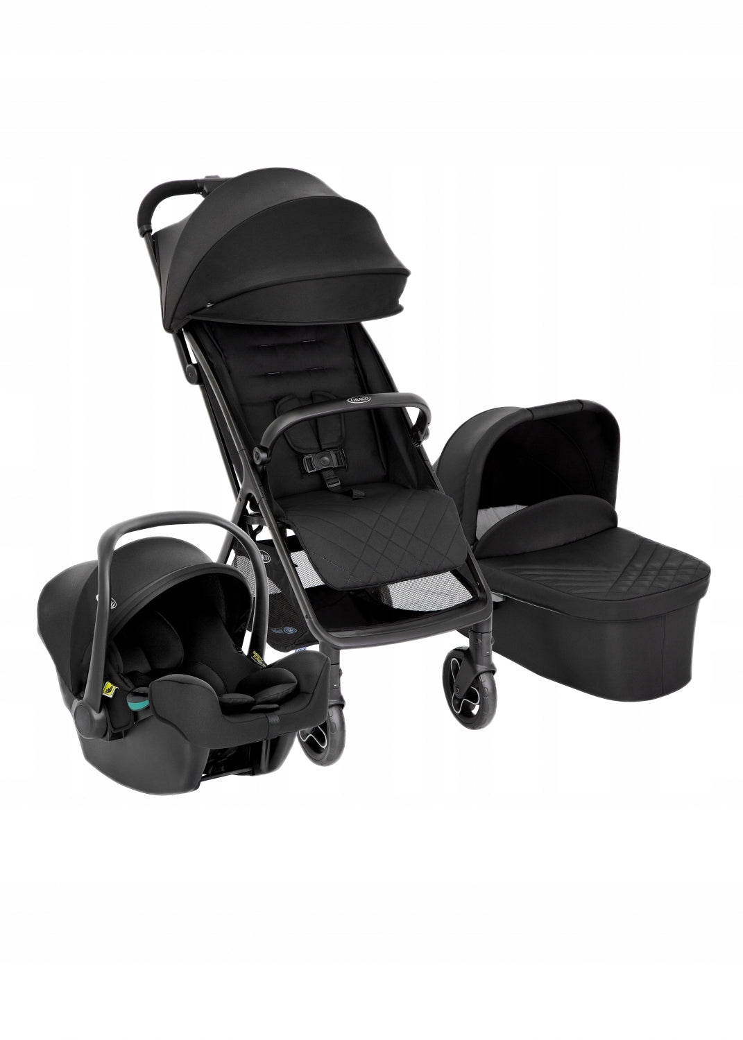 GRACO Trolley Myavo Trio Midnight set 3in1- stroller, gondola, car seat