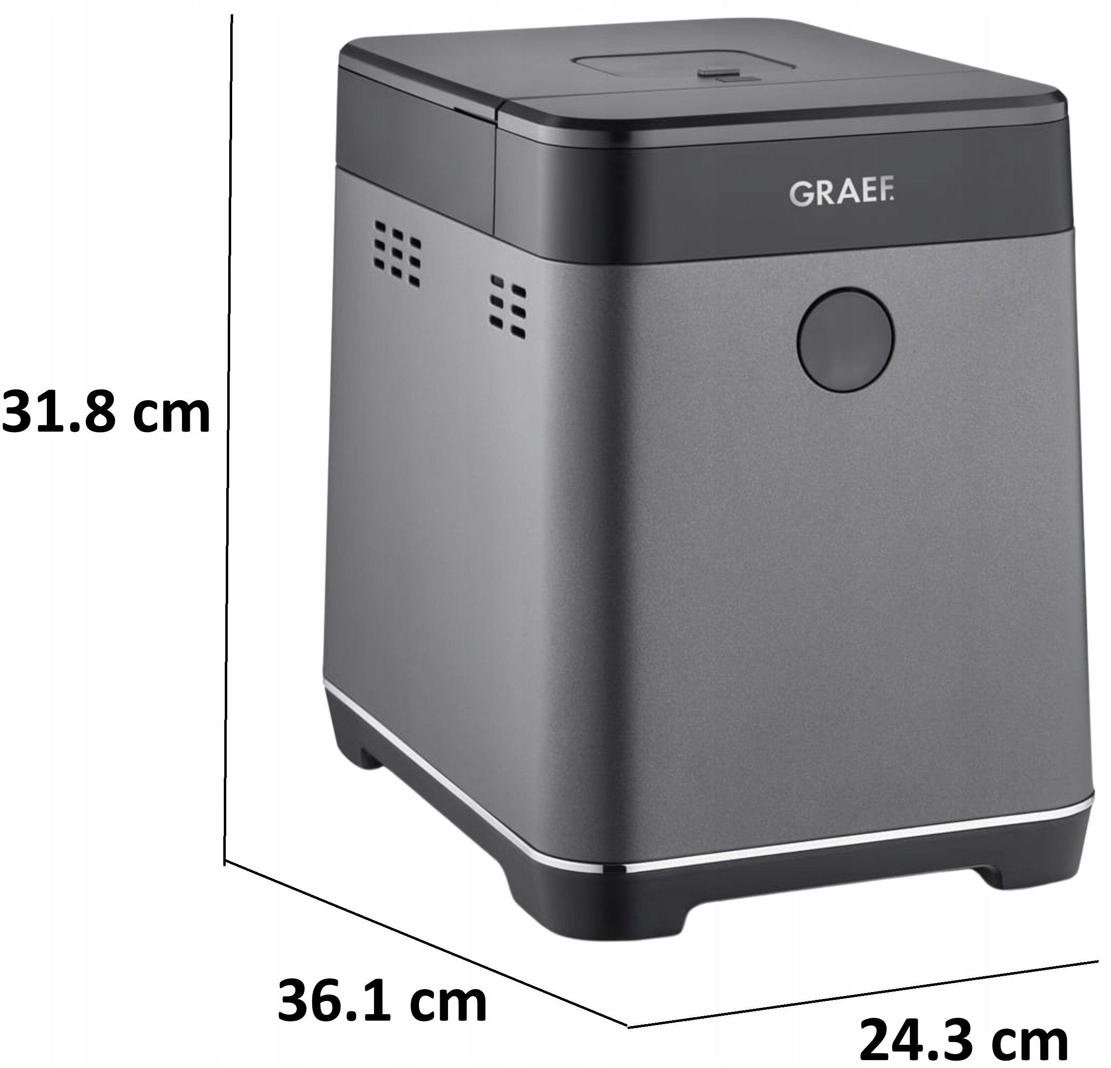 GRAEF Bread Maker BA 806 (24.3 x 31.8 x 36.1 cm) Brand Graef