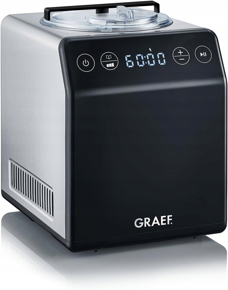 GRAEF IM700 Ice Cream Machine Stainless Steel 2L Cream Control Yogurt