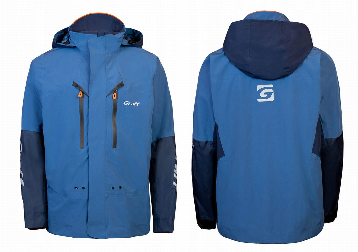 GRAFF WATERPROOF FISHING JACKET size L Brand Graff
