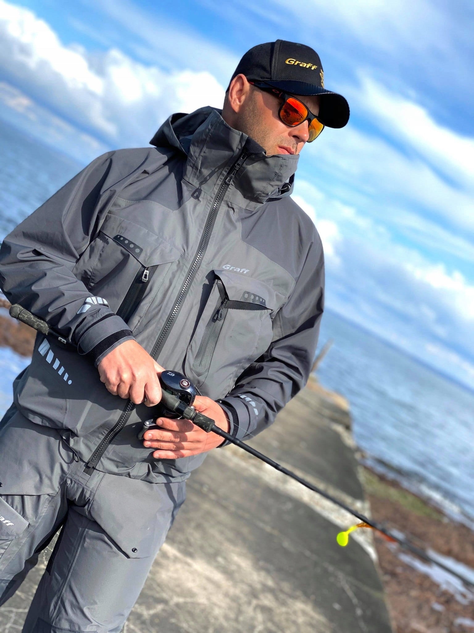 GRAFF WATERPROOF JACKET 20000mm size XL MEMBRANE Color gray