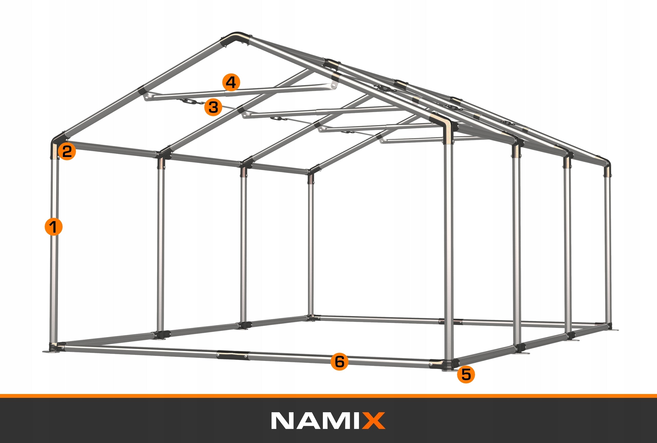 GRAND 4x6 Garden Party Tent VARIOUS COLORS Manufacturer code namiot_grand_4x6