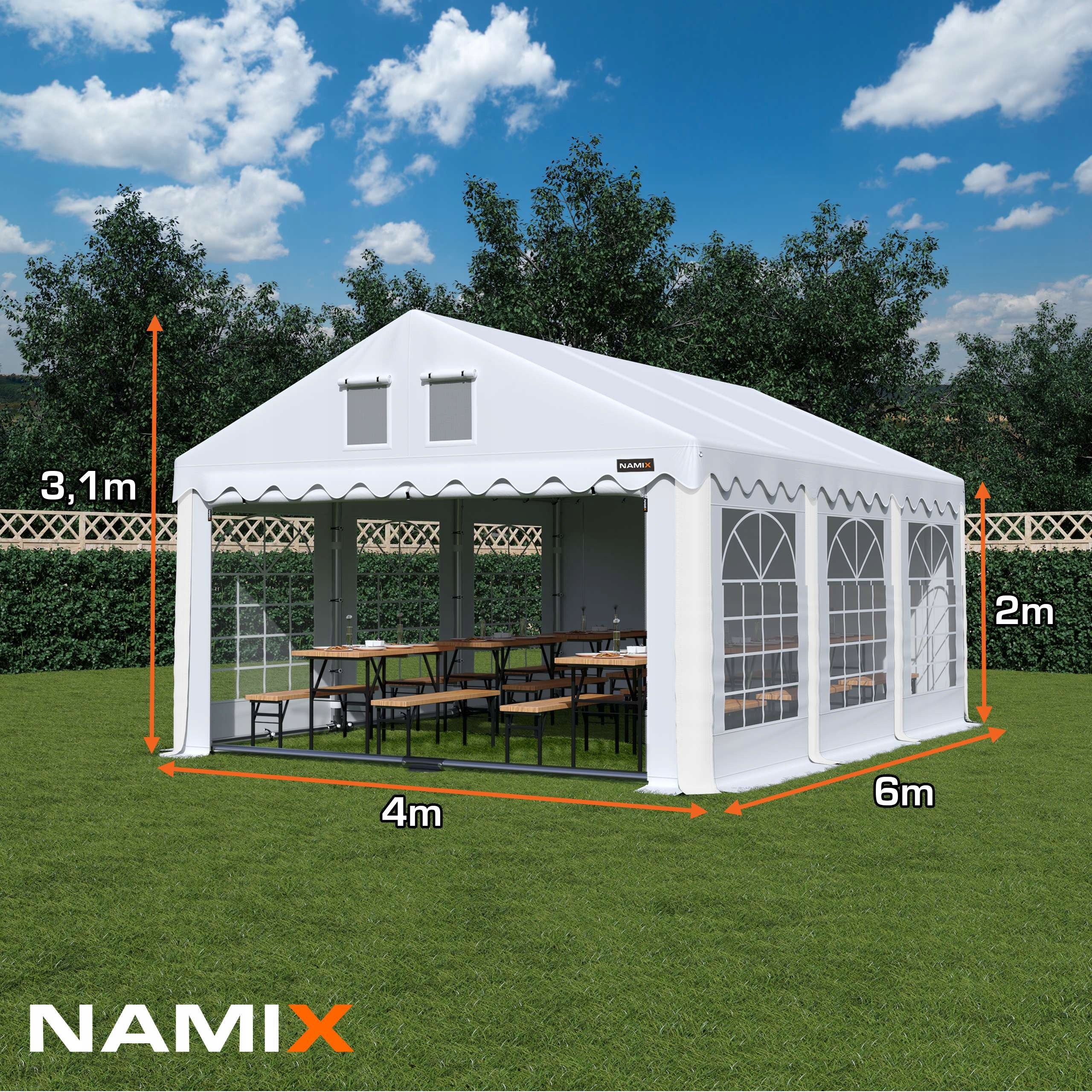 GRAND 4x6 Garden Party Tent VARIOUS COLORS Packaging status original