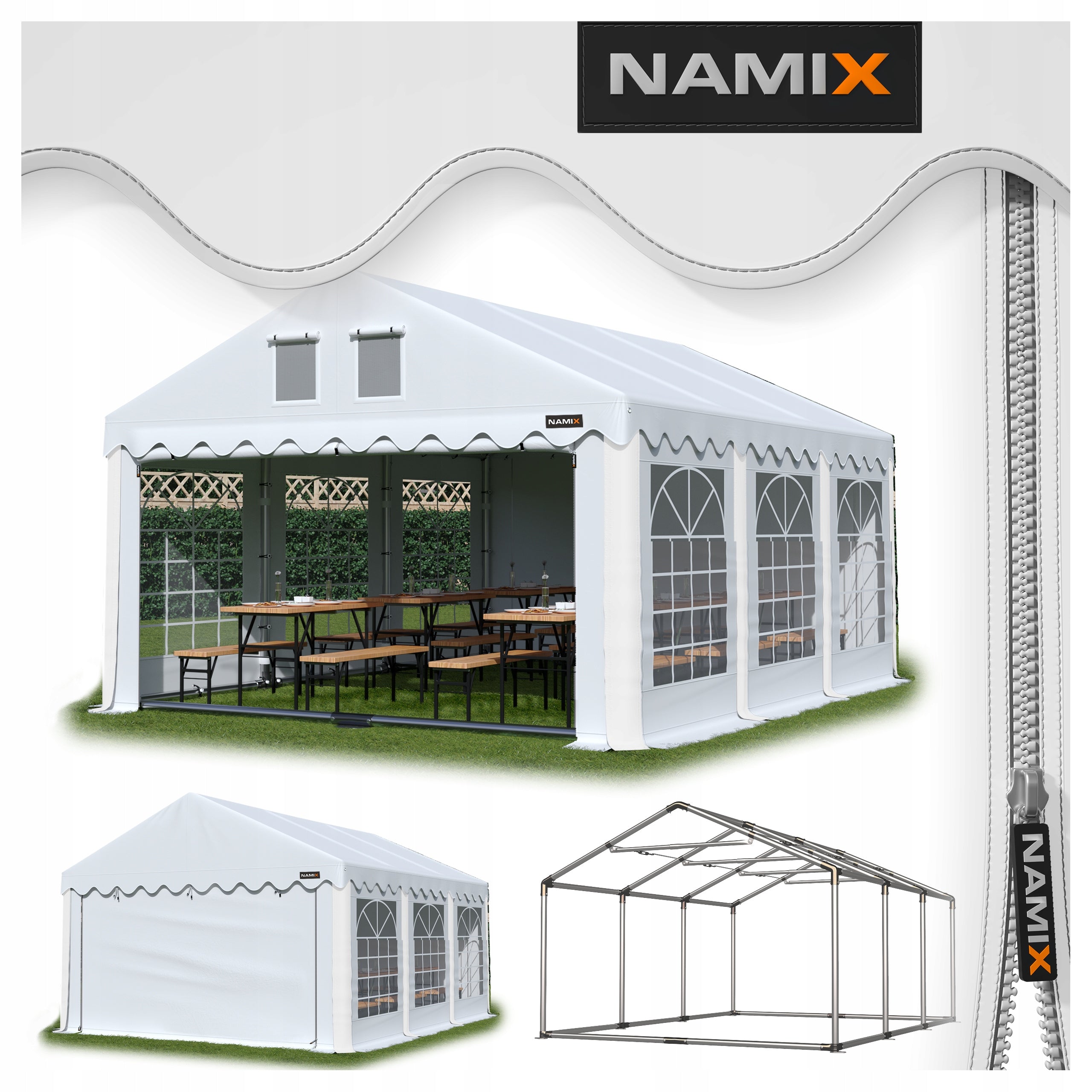 GRAND 4x6 Garden Party Tent VARIOUS COLORS