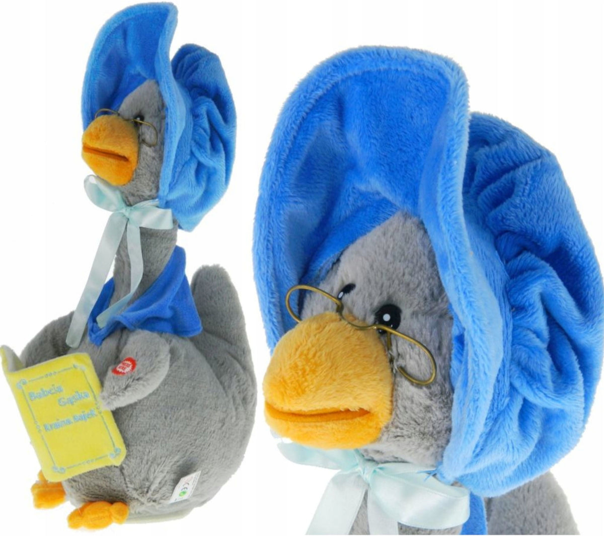 GRANDMA GOOSE TELLS FAIRY TALES Plush GOOSE PLUSH TOY INTERACTIVE in Polish