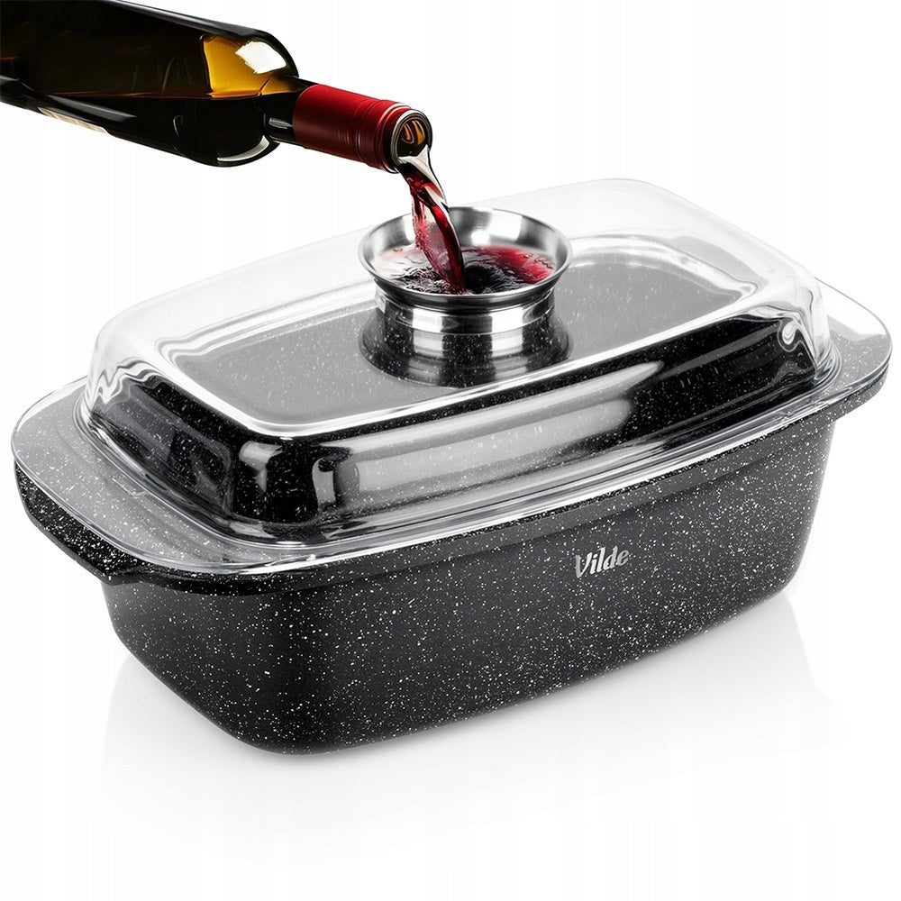 GRANITE Brittany with Lid Oven Goose Pot for Stove