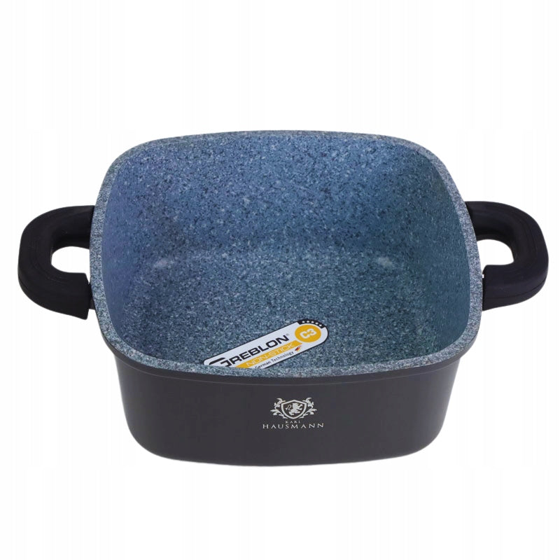 GRANITE POT 2,3L FOR INDUCTIONS NON-STICK SQUARE GAS + FREEBIE Manufacturer code 5907564504393