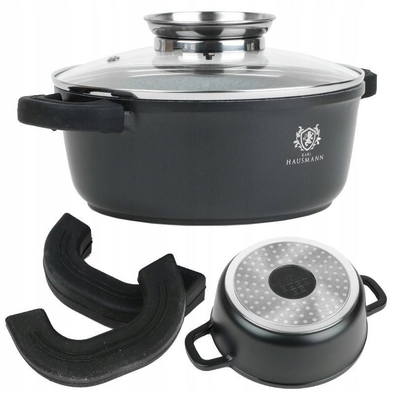 GRANITE POT GOOSEBERRY 2,3L INDUCTION GAS POTS WITH GREBLON COATING