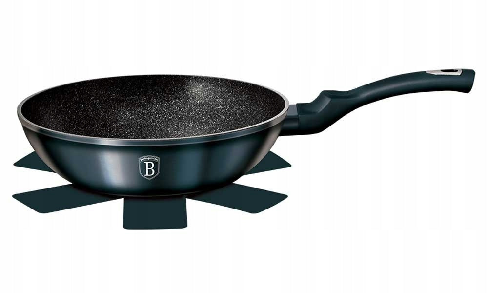GRANITE WOK 28cm BERLINGER HAUS AQUAMARINE BH-1875 Diameter 28 cm