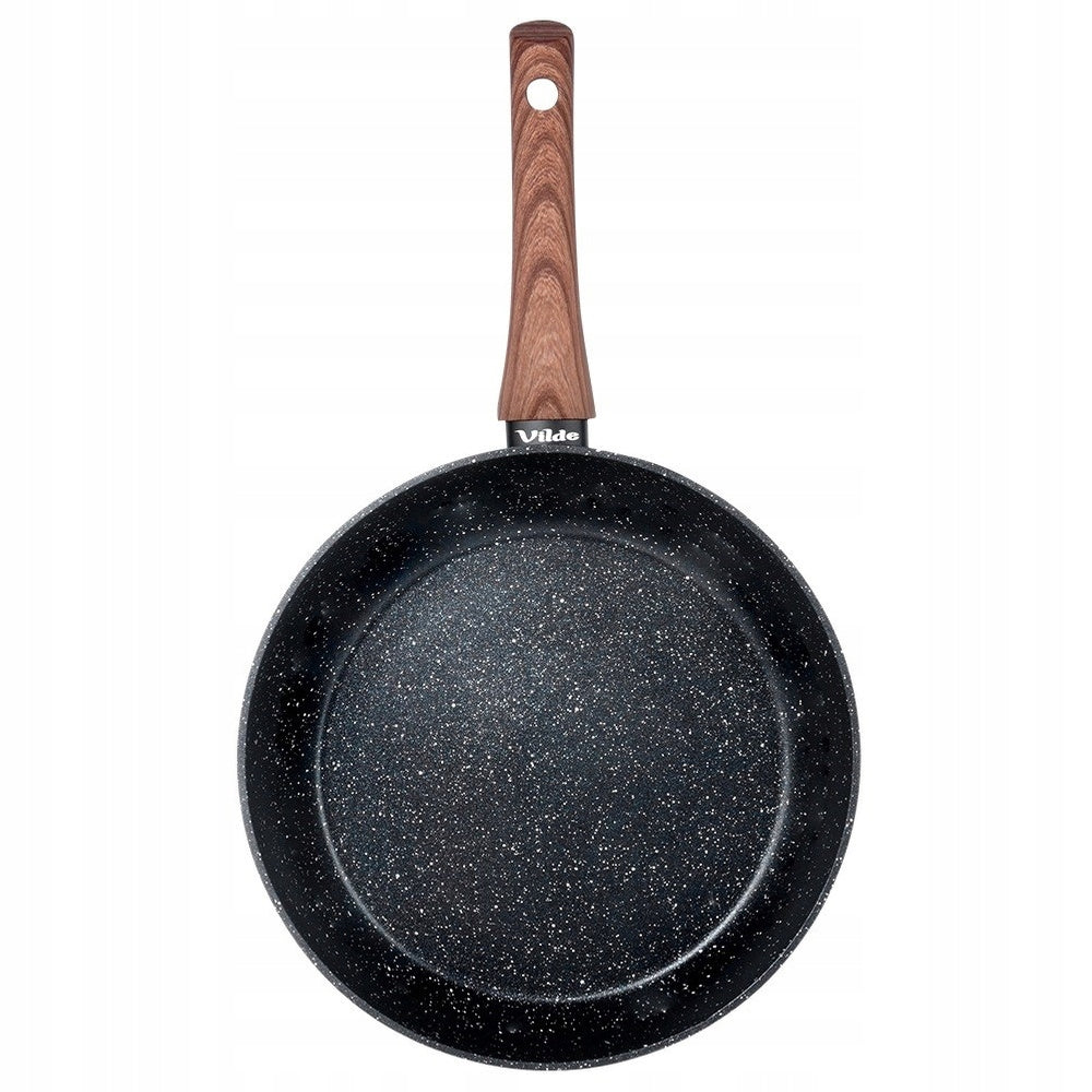 GRANITE frying pan for frying stewing VILDE 26 cm for gas induction Brand Vilde