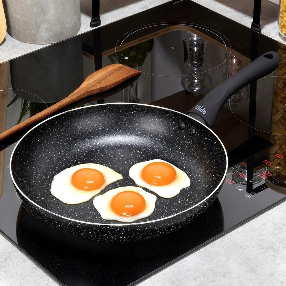 GRANITE frying pan for frying stewing VILDE SIMPLE 26 cm for gas induction Packaging status original