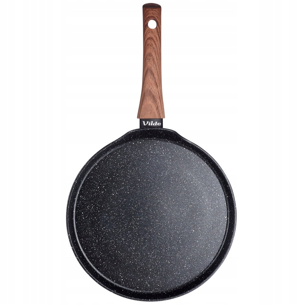GRANITE pan for pancakes omelet pancakes low flat 24 cm VILDE Brand Vilde