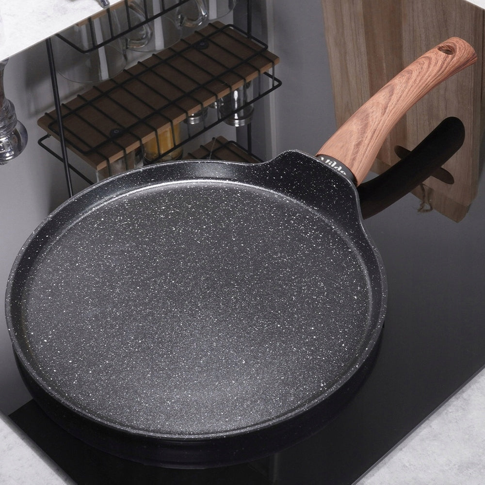GRANITE pan for pancakes omelet pancakes low flat 24 cm VILDE Packaging status original