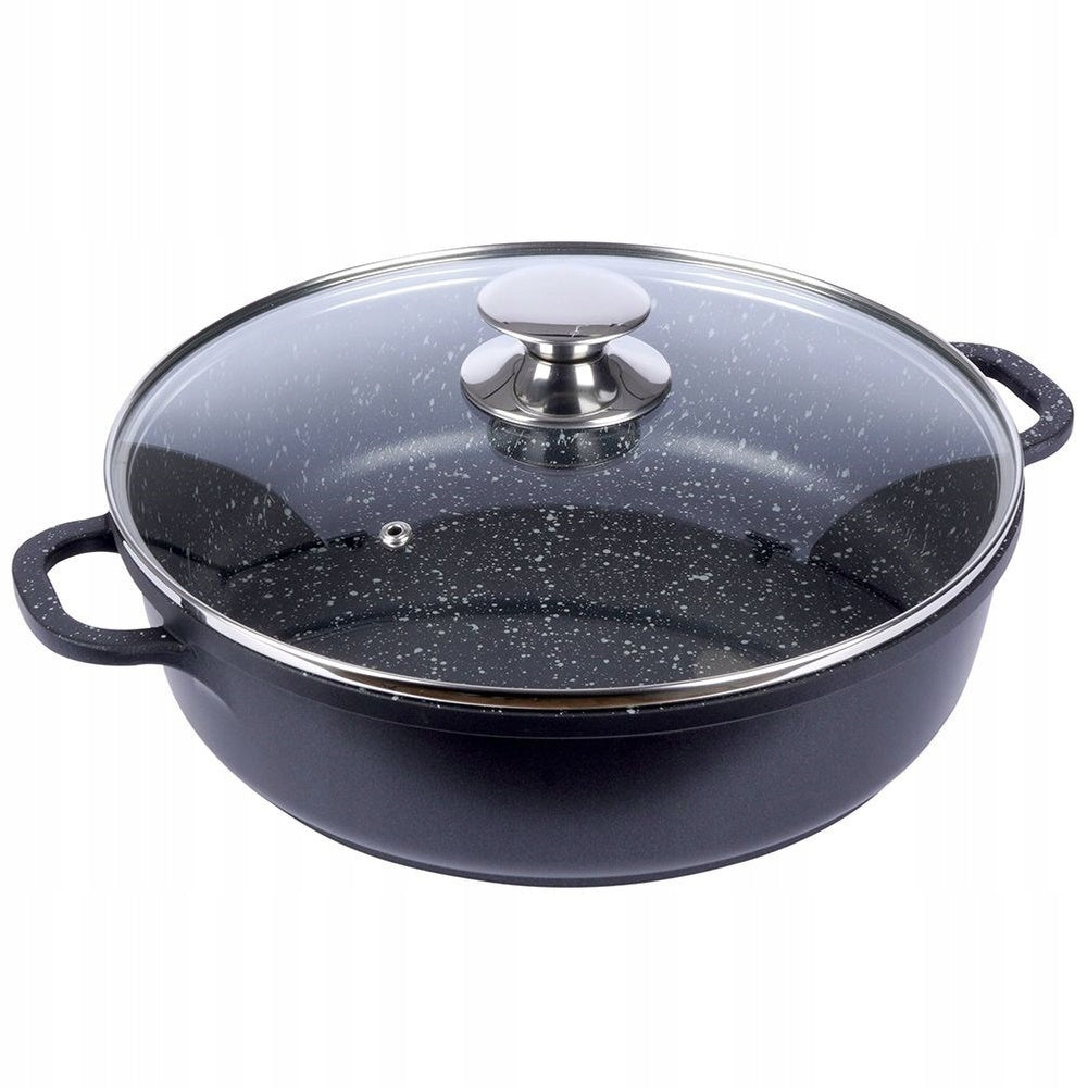 GRANITE pan saucepan pot low for frying stewing oven 28cm Manufacturer code 5904316428464