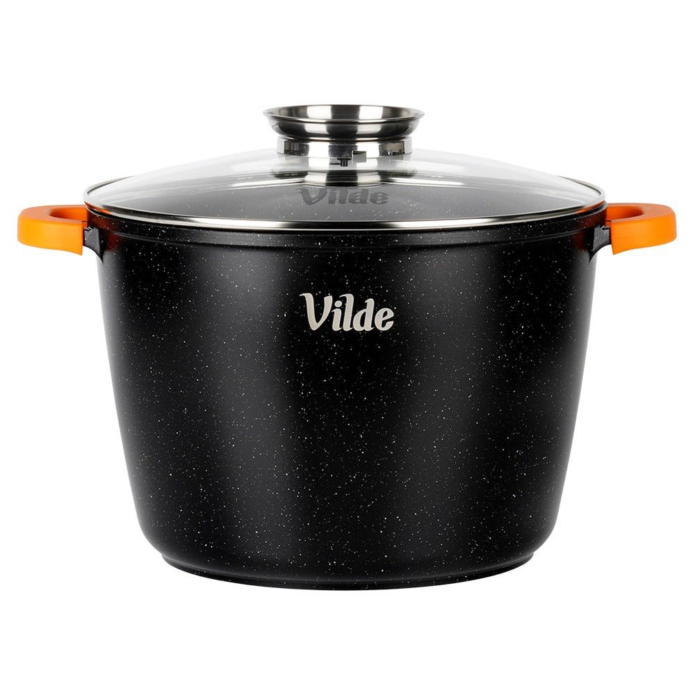 GRANITE pot with lid for cooking stewing baking 28 cm 9,7L Capacity 9.7 l
