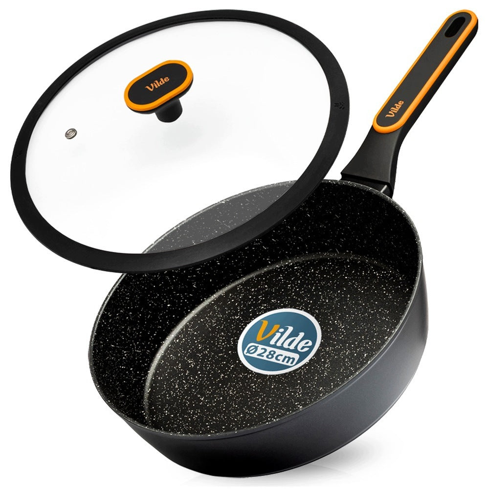 GRANITe frying pan deep stewing with lid VILDE 28 cm 3,5L
