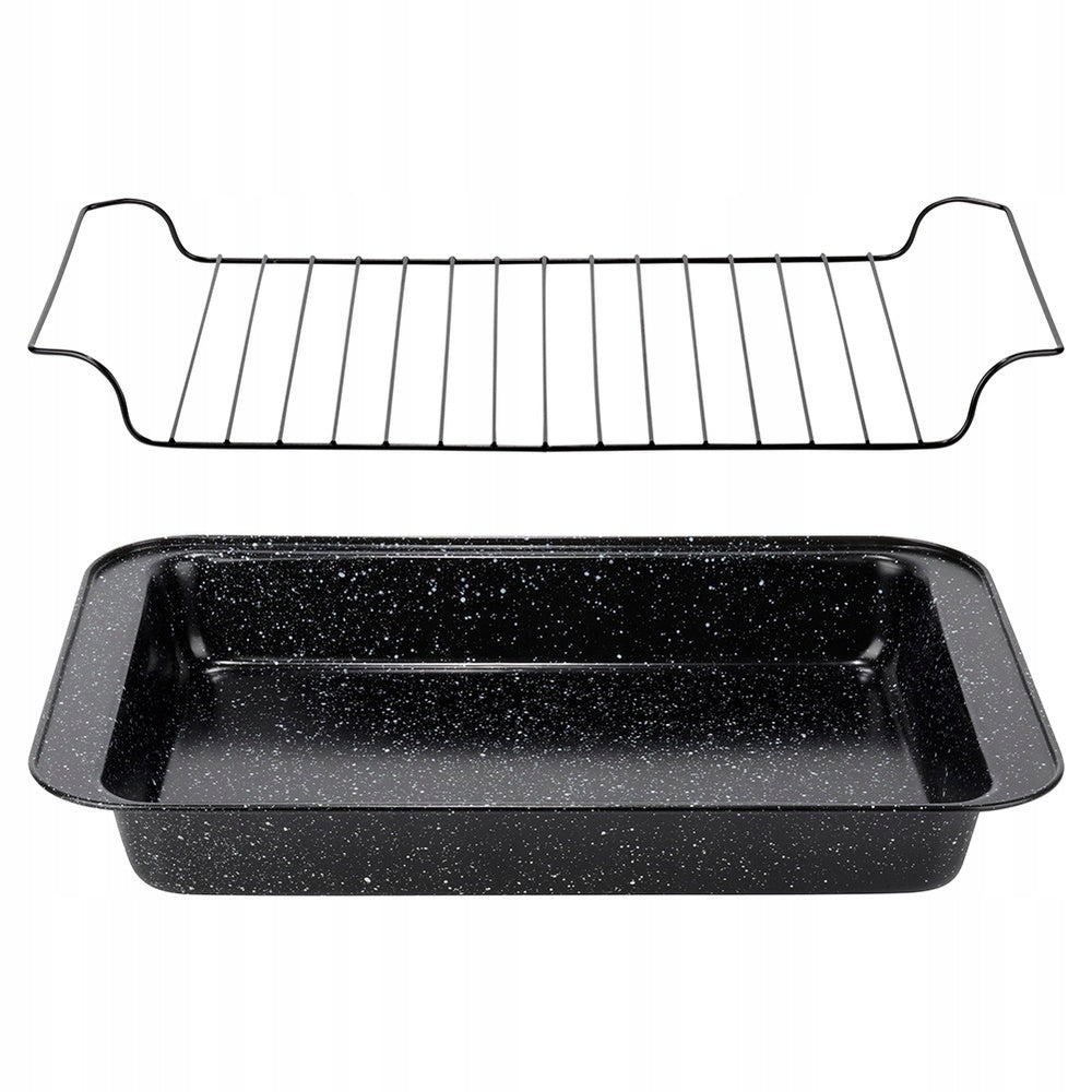 GRANITe pan form meat baking sheet with grate 37,5x25,5 cm Brand Orion