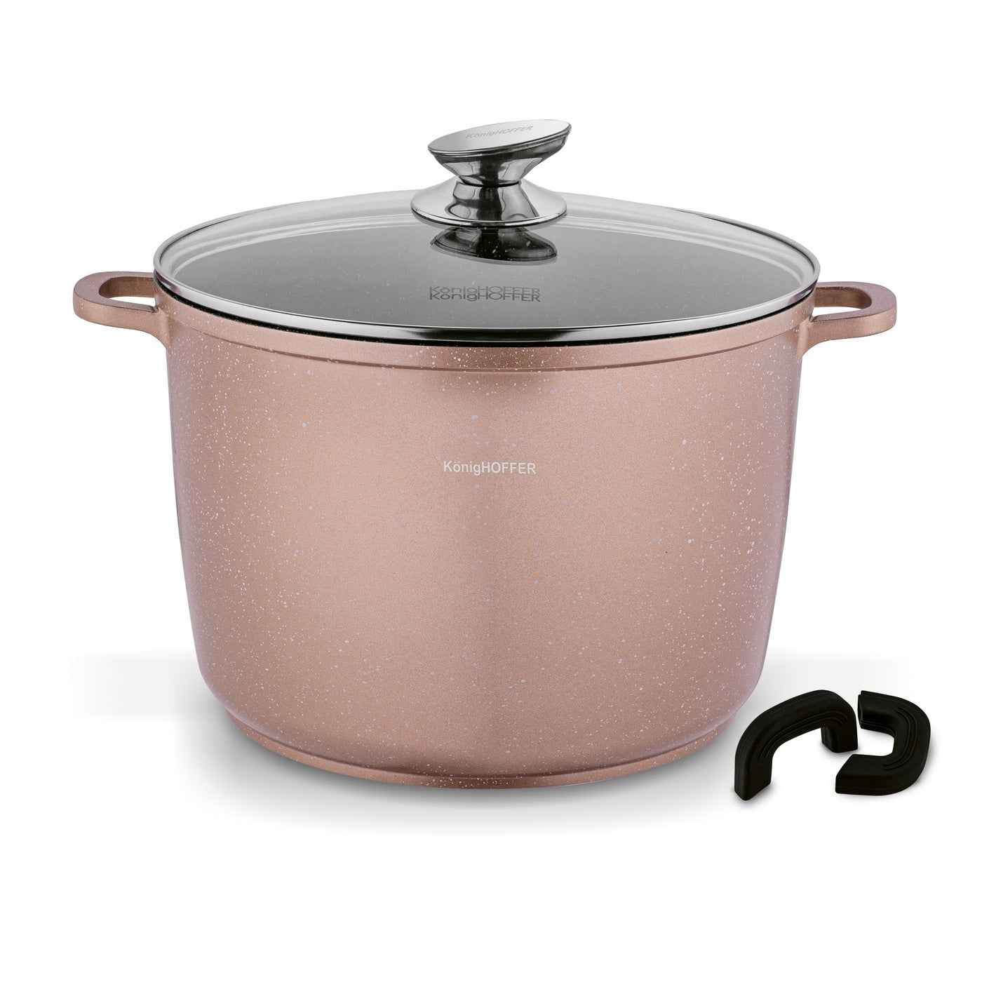 GRANK INDUCTION MARBLE Gas Overlays Konighoffer Pollo Rose Gold 10L 28cm