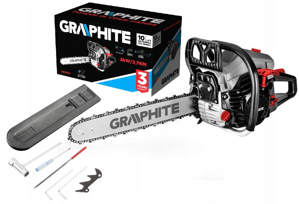 GRAPHITE CHAINSAW 2KW (2.7KM), GUIDE 18" 58G954
