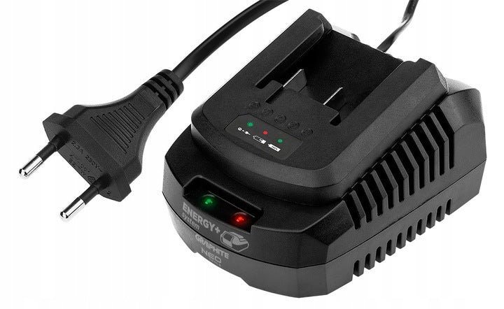 GRAPHITE Cordless Blower + 2Ah Battery + Light Leaf Charger Power supply rechargeable battery