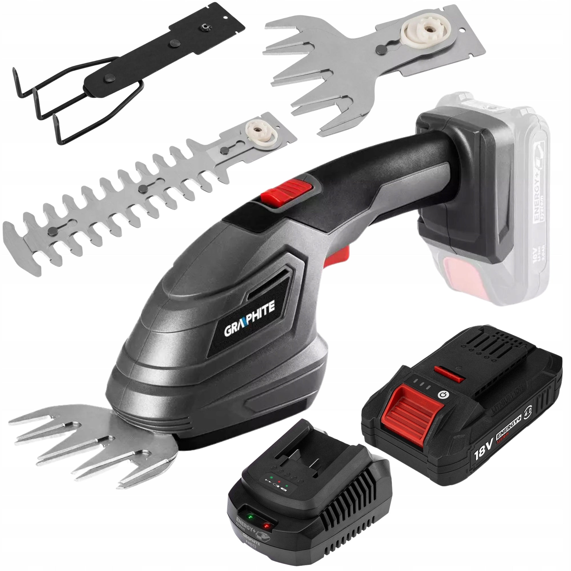 GRAPHITE Cordless Grass Trimmer 3in1 + 4Ah Battery + Charger