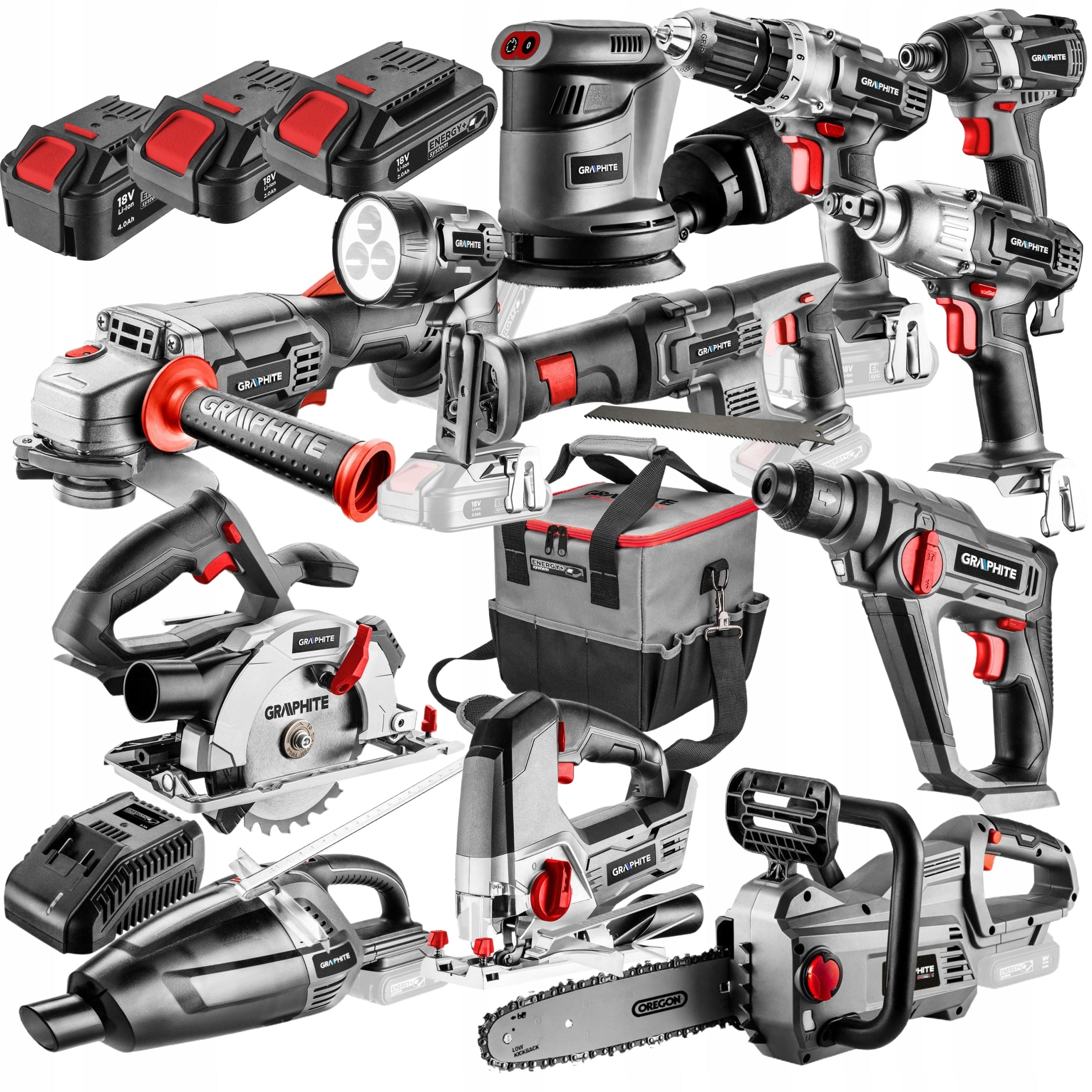 GRAPHITE POWER TOOL SET Energy+ 17 elements