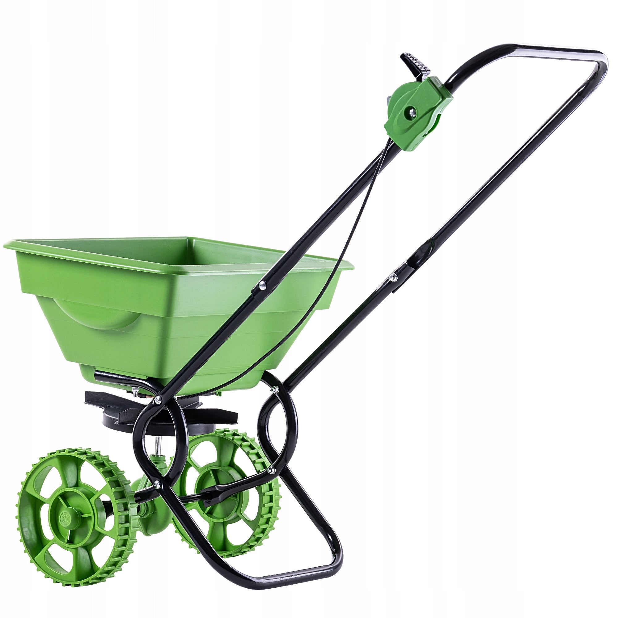 GRASS SEED DRILL 15L MANUAL SAND SALT SEED FERTILIZER SPREADER ON WHEELS Sowing width 42 cm