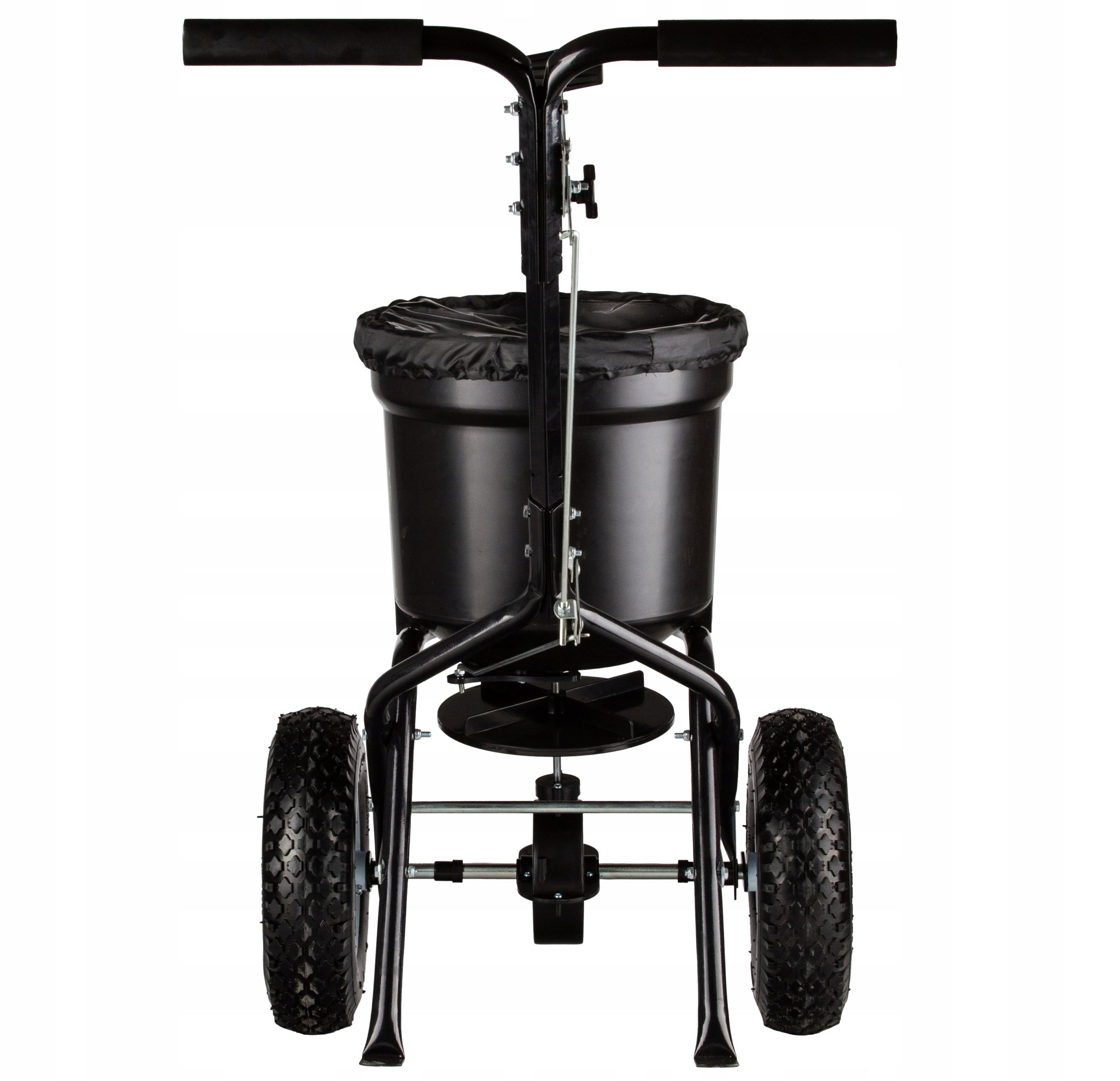 GRASS SEED DRILL 25L MANUAL SAND SALT SEED FERTILIZER SPREADER ON WHEELS Sowing width 200 cm