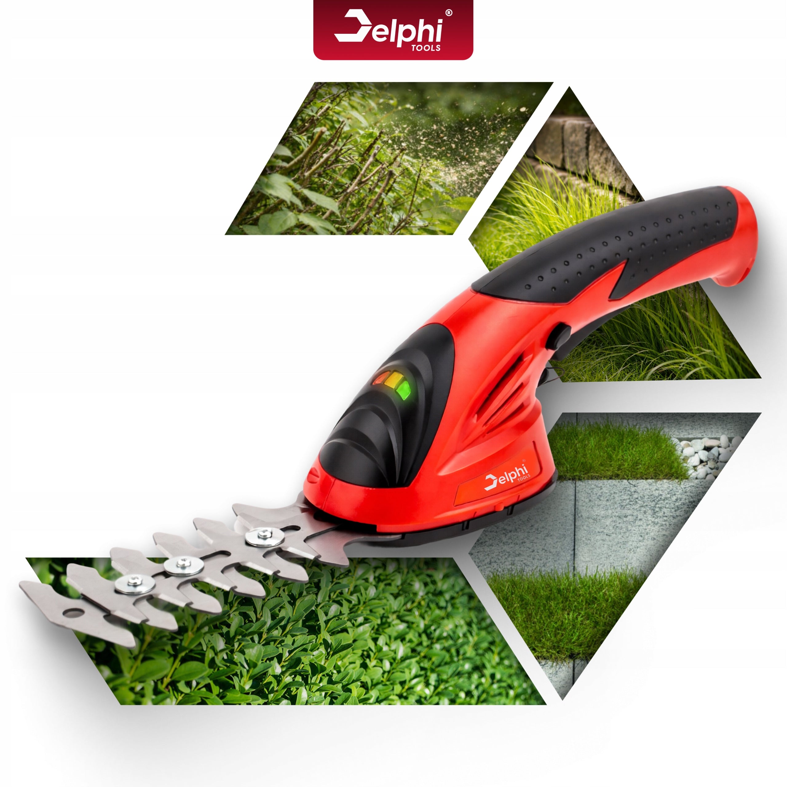 GRASS SHEARS RECHARGEABLE ELECTRIC HEDGE USB-C 2Ah 2x BLADE Battery capacity 2 Ah
