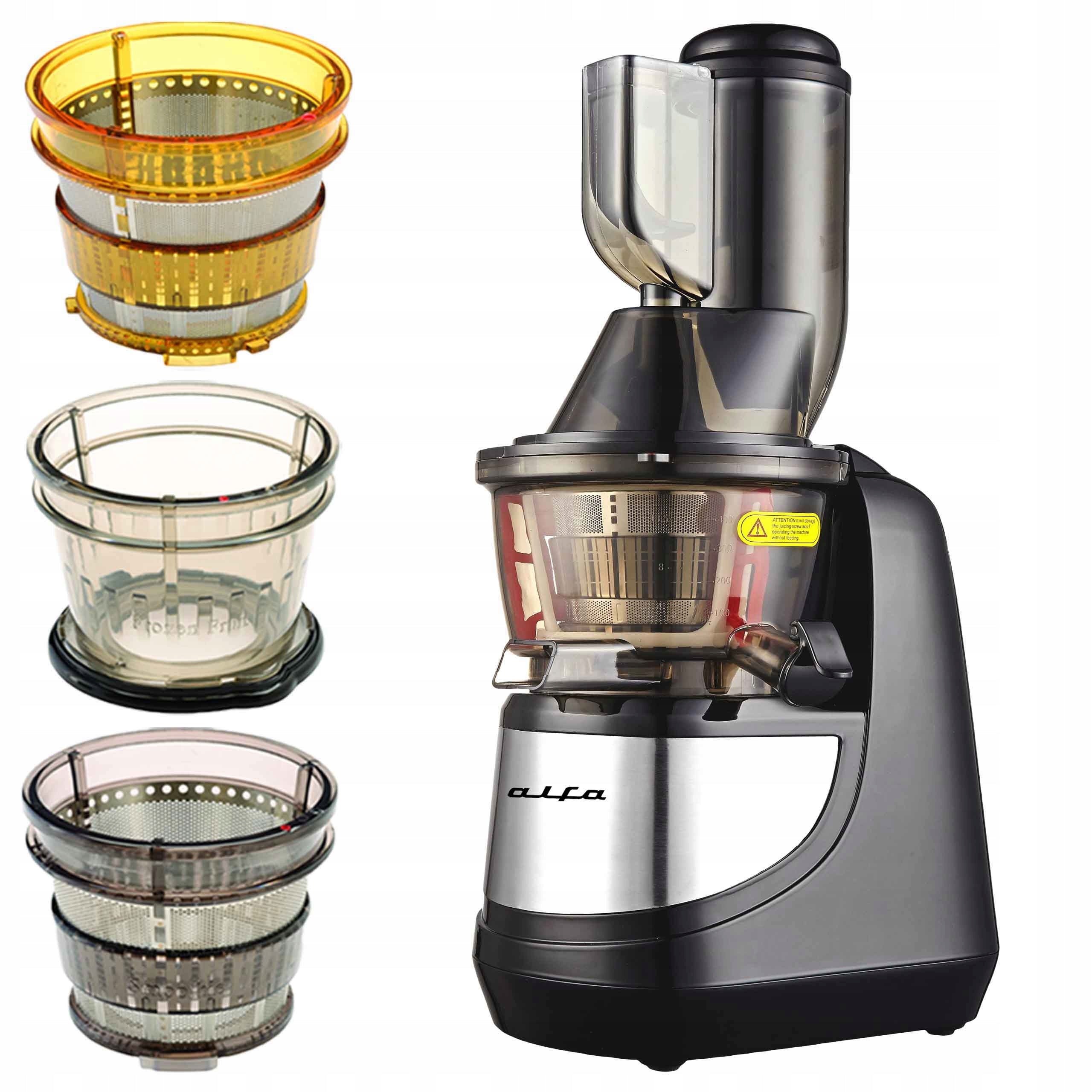 GRASS slow juicer for fruit vegetables large juicer 2in1 3 sieve