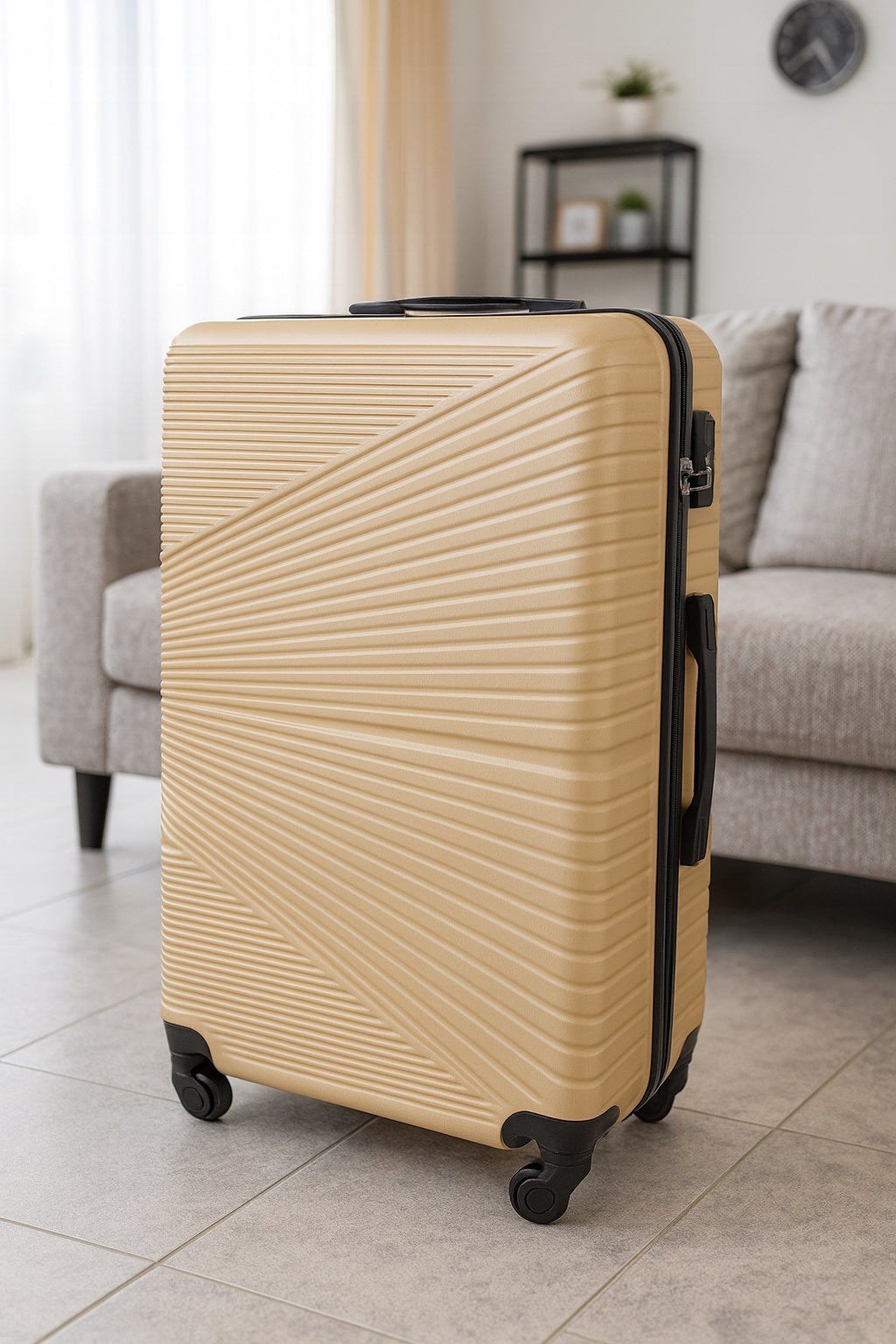 GRAVITT large travel suitcase with wheels with ABS model 1203 Manufacturer code 1203/D/mix
