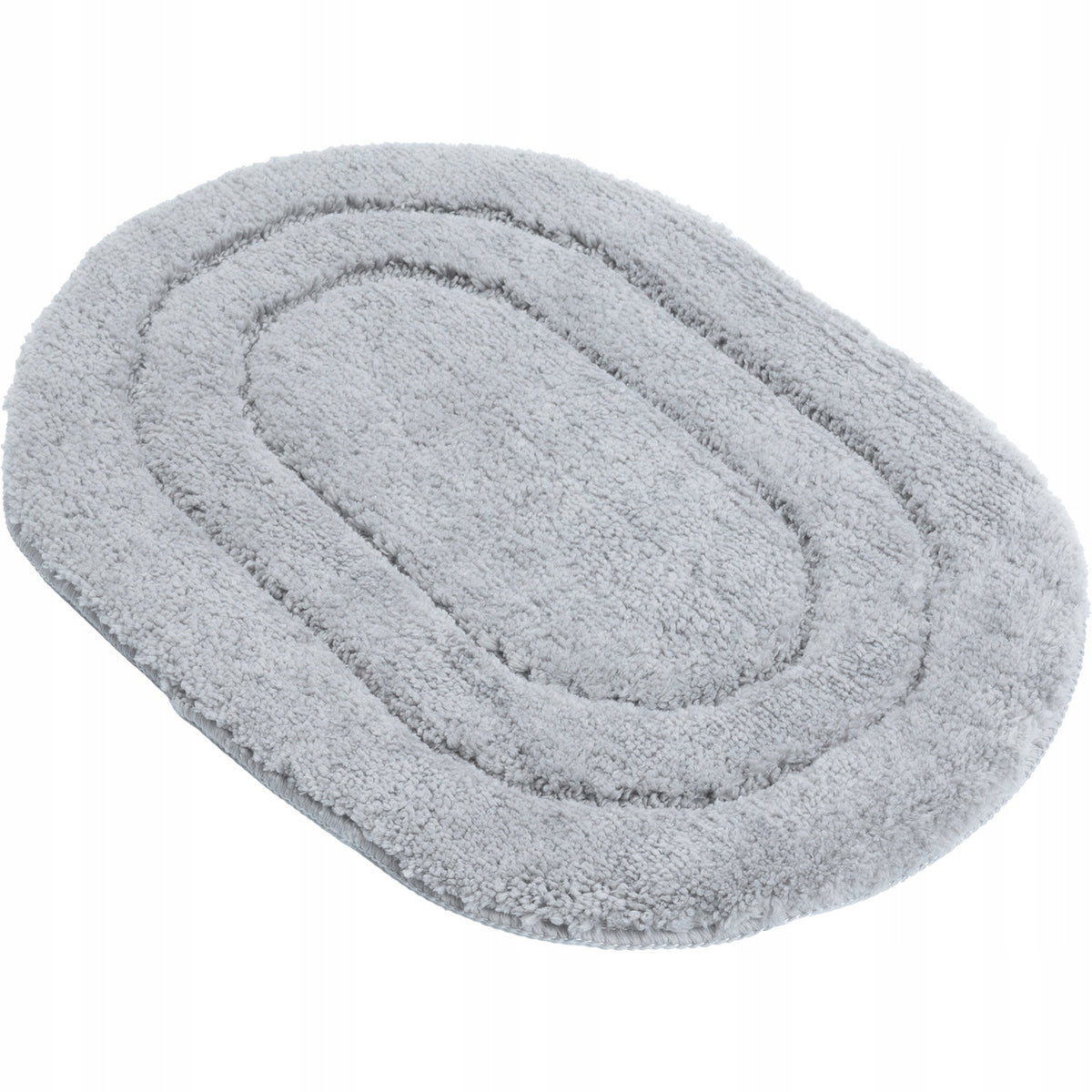GRAY BATHROOM rug, ANTI-SLIP, WASHABLE, SOFT, ABSORBENT, 40x60CM
