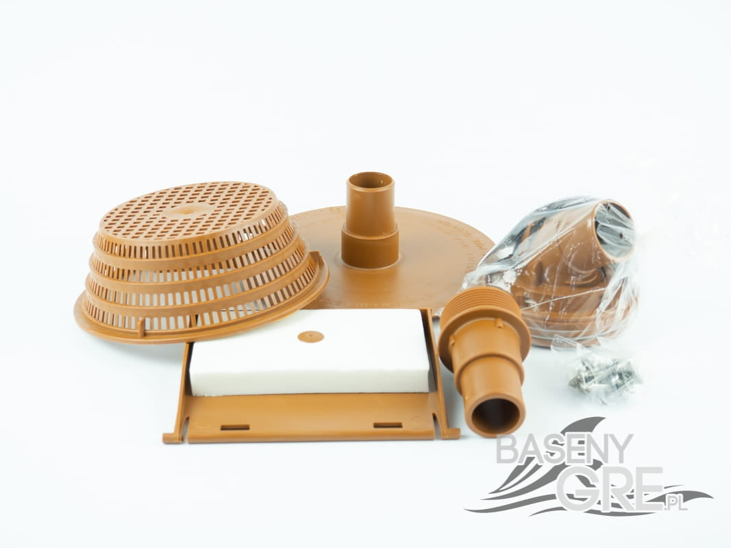 GRE AR100W pool skimmer, brown Height 31 cm