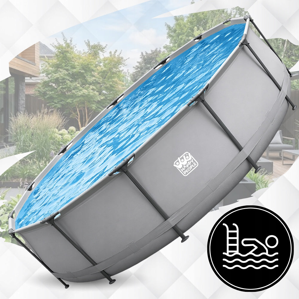 GREAT POOL Happy People GARDEN Framed 540x122cm LADDER PUMP MAT Packaging status original