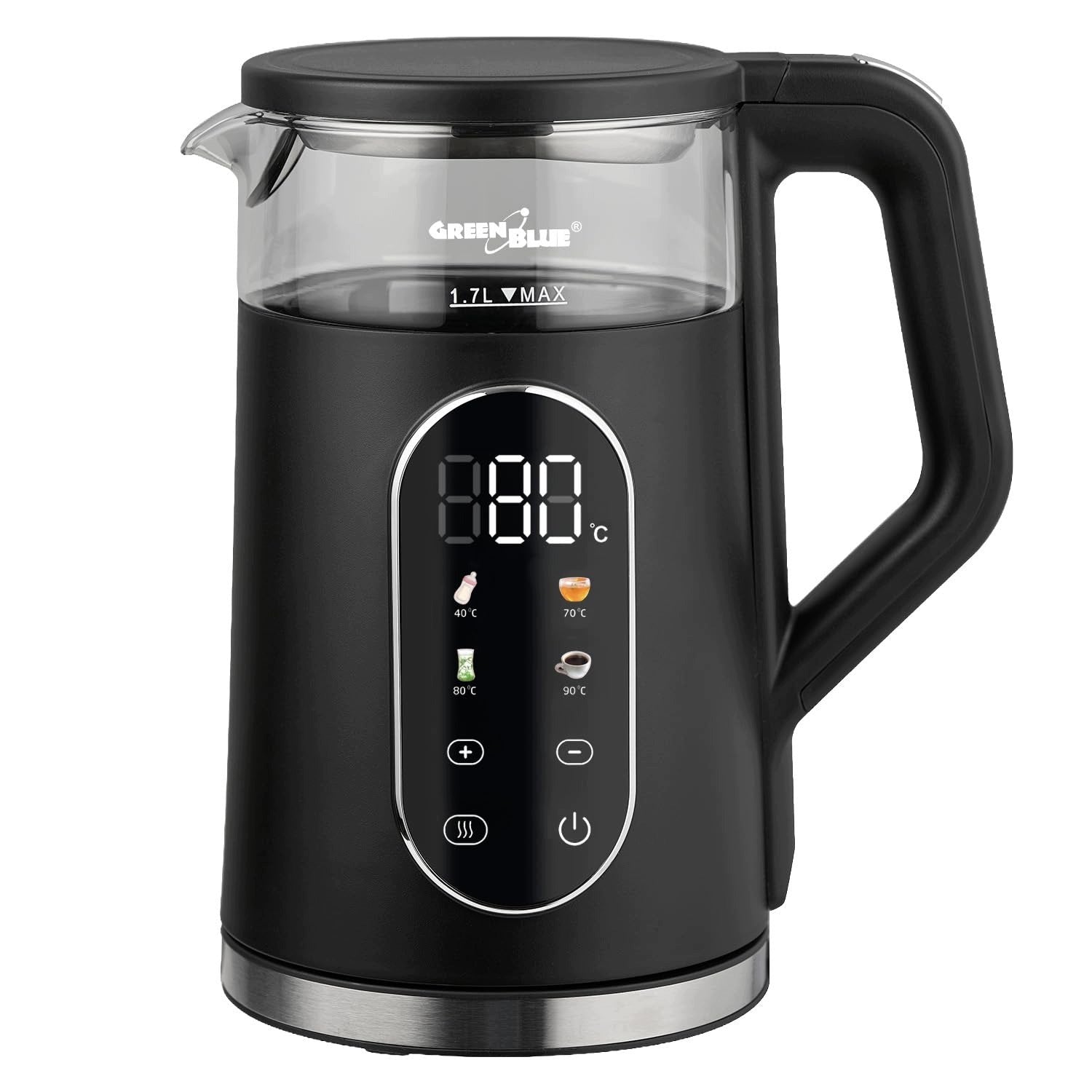 GREEN BLUE GREENBLUE GB670 B CORDLESS ELECTRIC KETTLE 1 7 L 2200 W