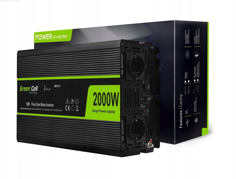 GREEN CELL CONVERTER INV11 12V-230V 2000W/4000W