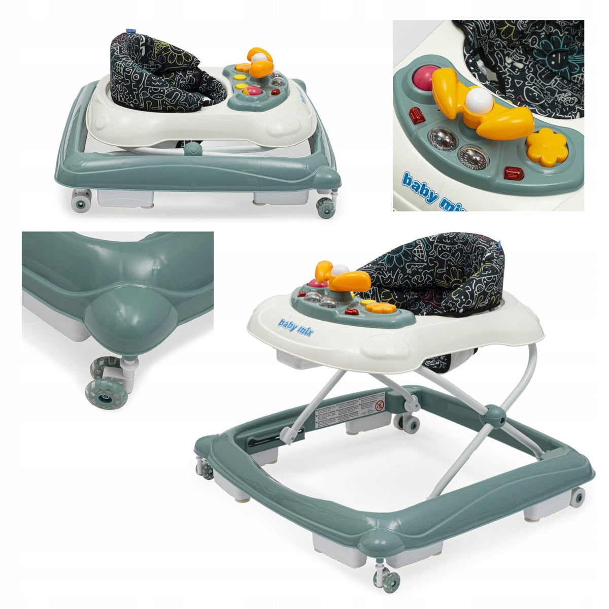 GREEN INTERACTIVE WALKER FOR CHILDREN EDUCATIONAL MULTIMEDIA