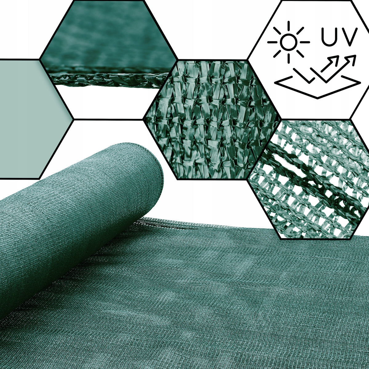 GREEN SHADING MESH 90% SHIELDING 1,5X10M UV Packaging status original