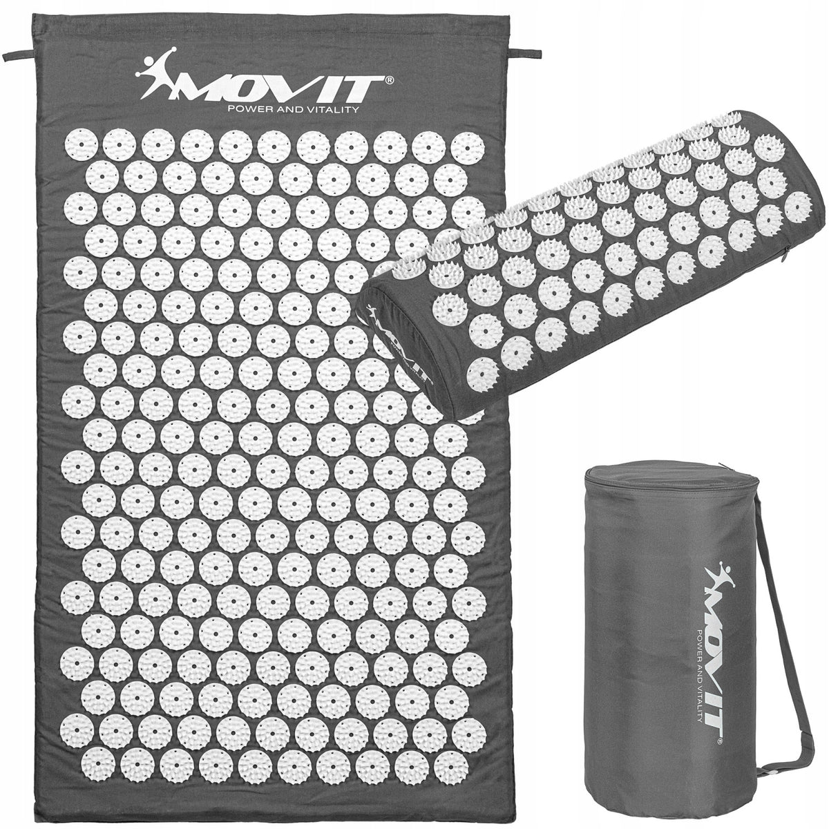 GREY HEALTH MAT FOR ACUPRESSURE WITH SPIKES