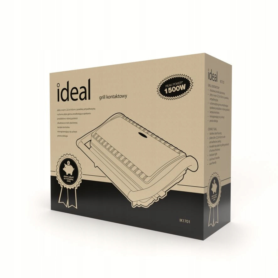 GRILL ELECTRIC TOASTER 1500W CONTACT STRONG Dominant color silver/gray