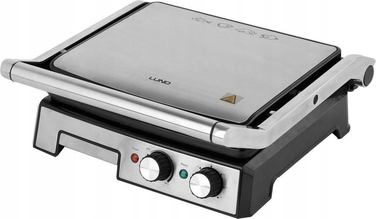 GRILL ELECTRIC TOASTER FOLDING 2000W +TIMER Model 67457