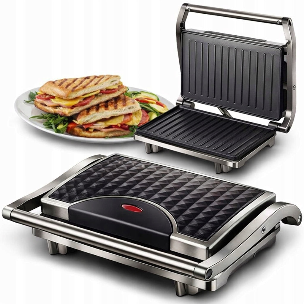 GRILL ELECTRIC TOASTER FOR PANINI SANDWICHES FOLDING STRONG Packaging status original