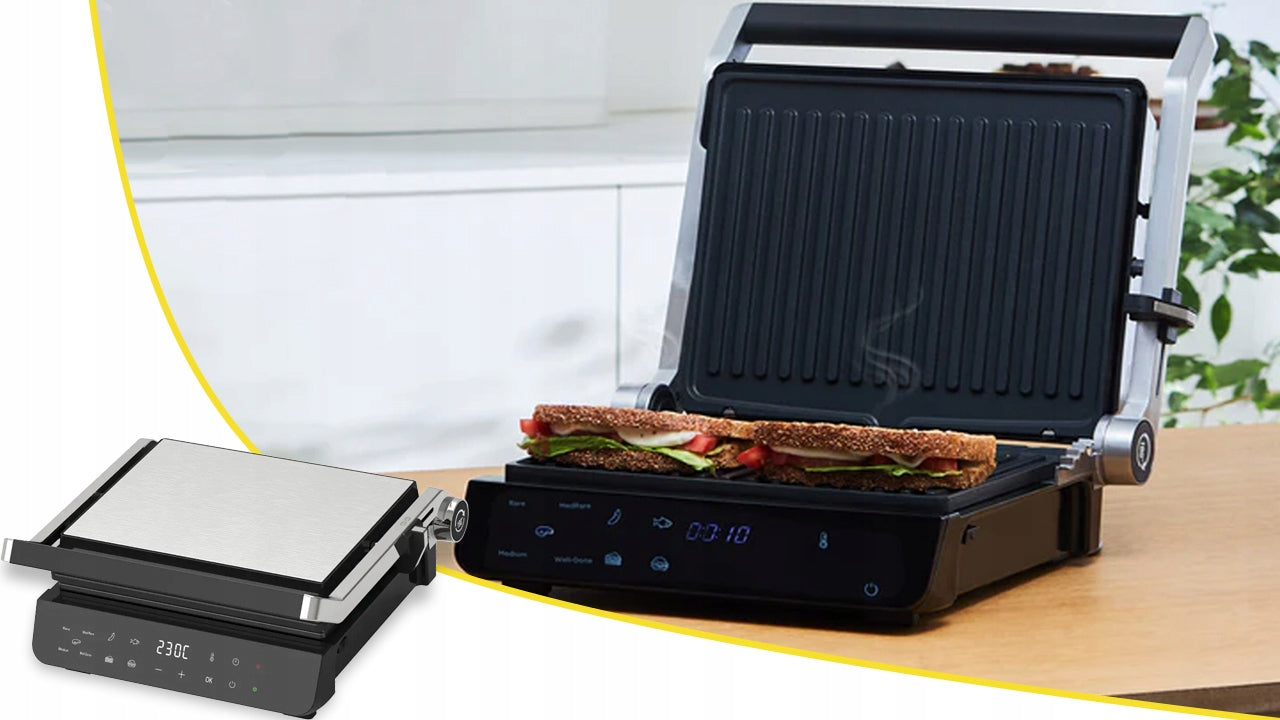 GRILL ELECTRIC TOASTER OVEN FOR PANINI KEBABA SANDWICHES FOLDING 2000W Brand no brand