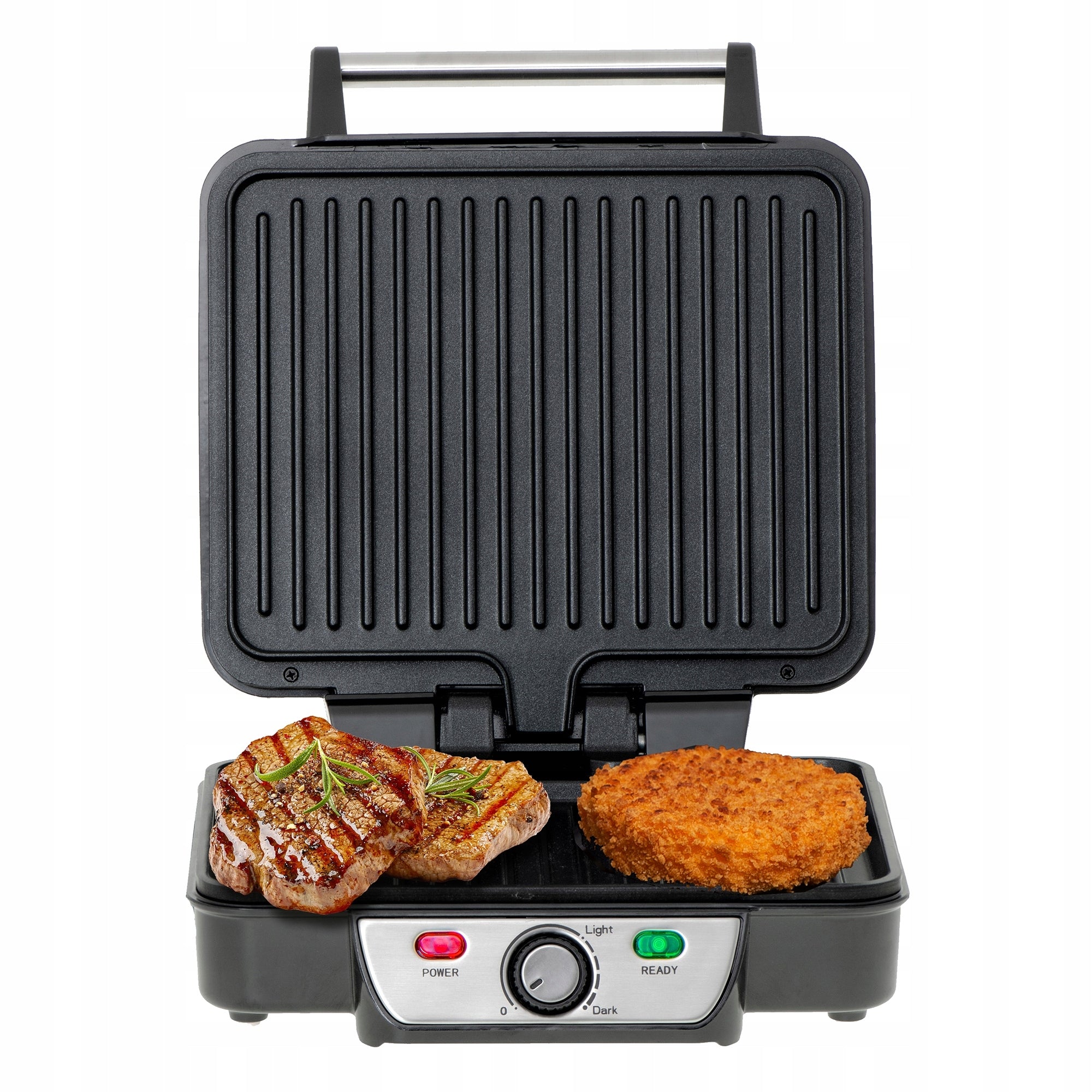 GRILL ELECTRIC TOASTER STRONG PANINI for Vegetable Meat 2500W Adjustable Packaging status original