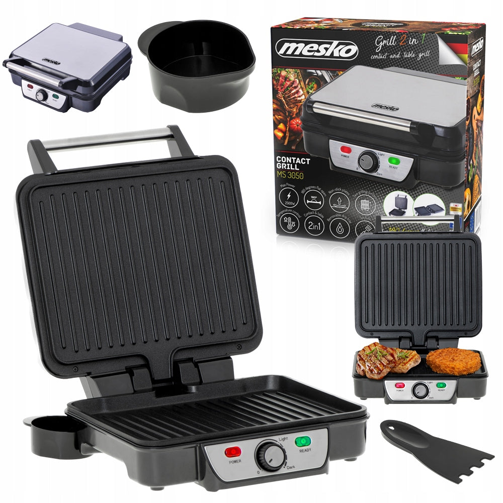 GRILL ELECTRIC TOASTER STRONG PANINI for Vegetable Meat 2500W Adjustable