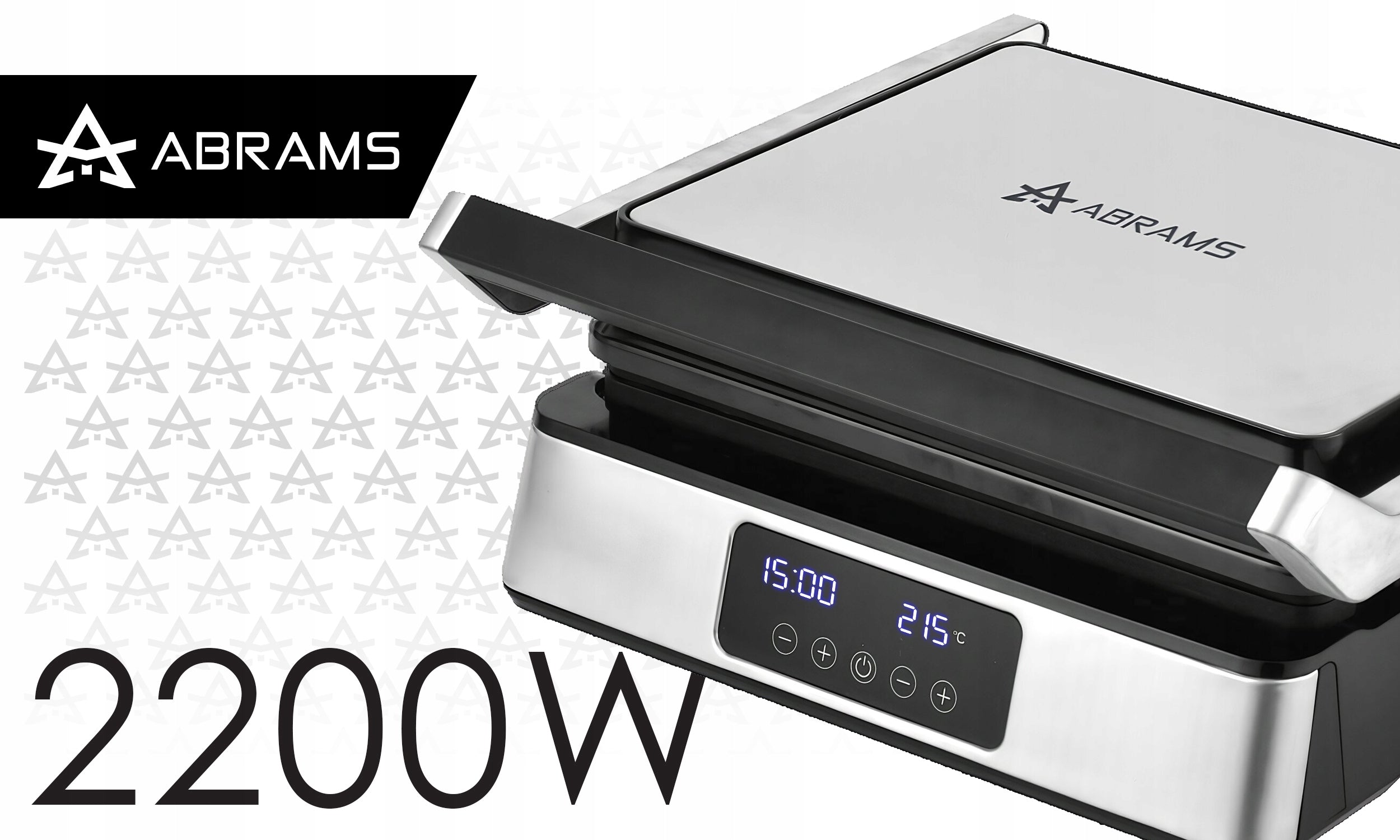 GRILL ELECTRIC WAFFLE MAKER TOASTER PANINI + WAFFLES LARGE POWER 2200W Manufacturer code GRILL GOFROWNICA OPIEKACZ 3W1 TEFLONOWE PŁYTY