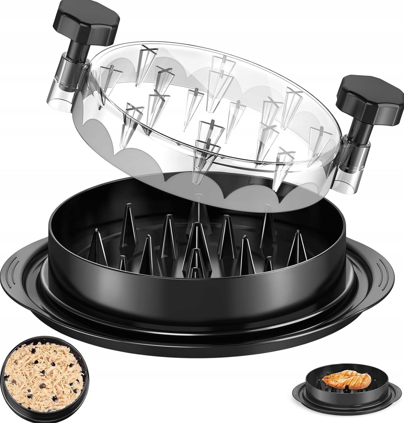 GRINDER HAND SHREDDER MEAT VEGETABLES KITCHEN SOLID BLACK